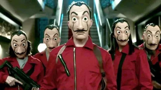 Máscara La Casa De Papel Serie Netflix Dalí Disfraz Terror