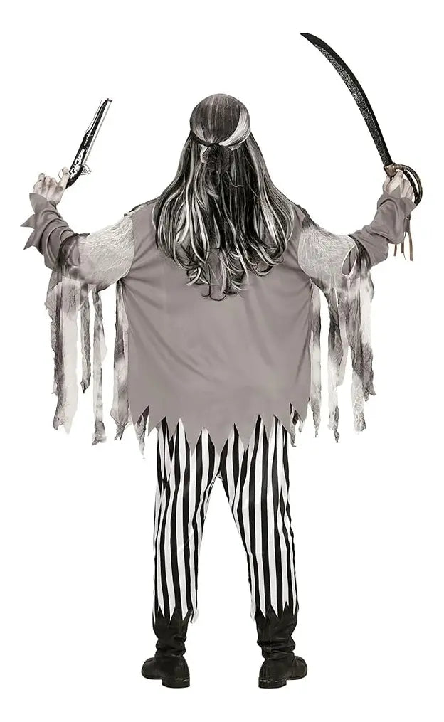 Disfraz Pirata Zombie Adulto Muerto Viviente Halloween