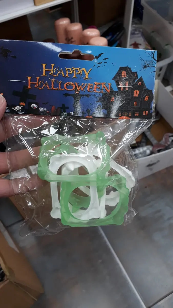 Pack 6 Dentaduras Vampiro Halloween Colmillos Cotillon