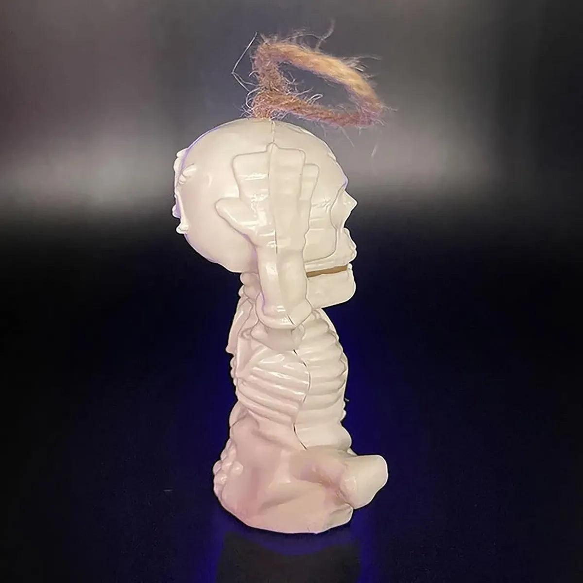 Colgante Calavera Esqueleto Luz Led Halloween Adorno 10cm