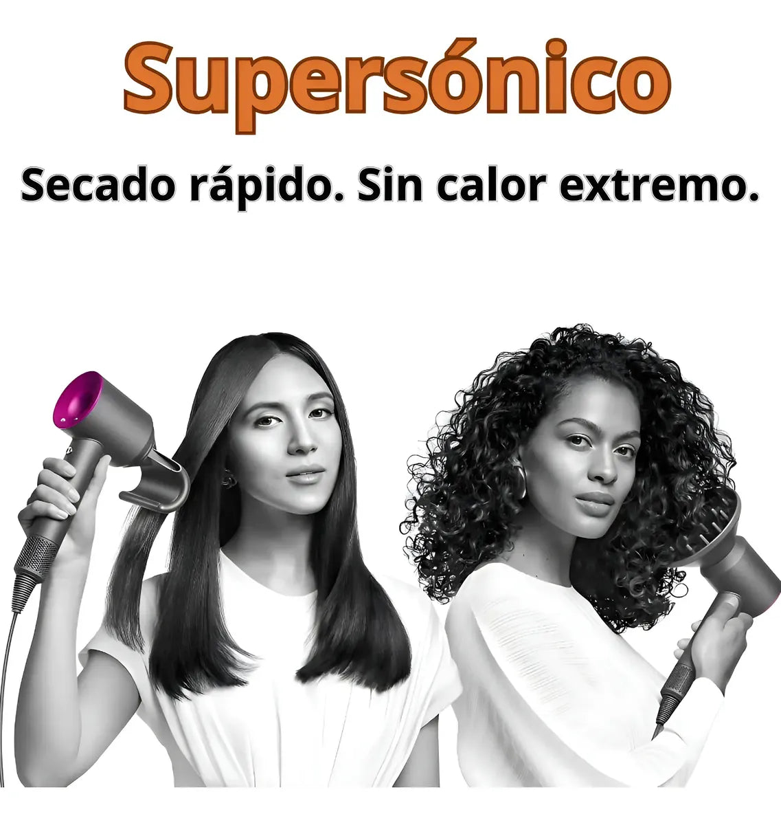 Secador de Pelo Supersonic Iónico Premium Potencia Profesional