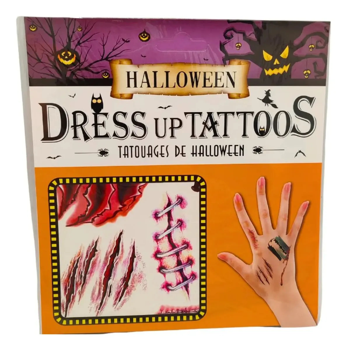 Tatuajes Temporales Heridas Realistas Halloween Para Disfraz