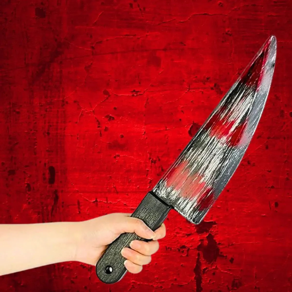 Cuchillo Triangular Sangriento Halloween Disfraz Accesorio