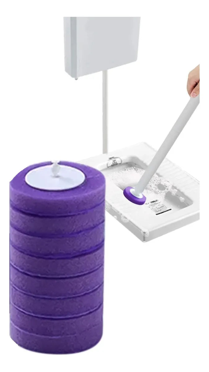 Pack de 10 Repuestos para Cepillo de Baño Desechable - Lavanda y Limón