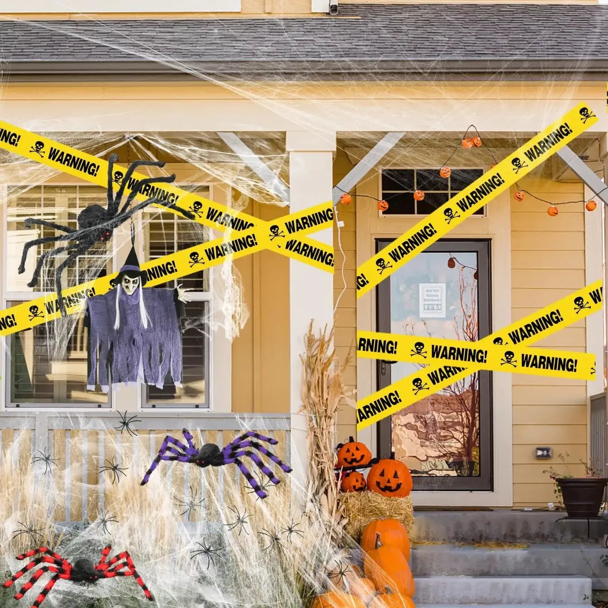 Cinta De Advertencia Peligro Halloween Decoracion Y Fiestas