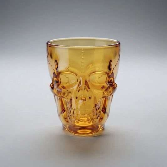 Vaso De Shot Calavera Naranja Halloween Chupito Tragos Fiesta