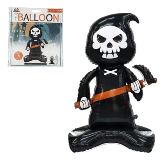 Globo Gigante La Muerte Metalizado Decoración Para Halloween