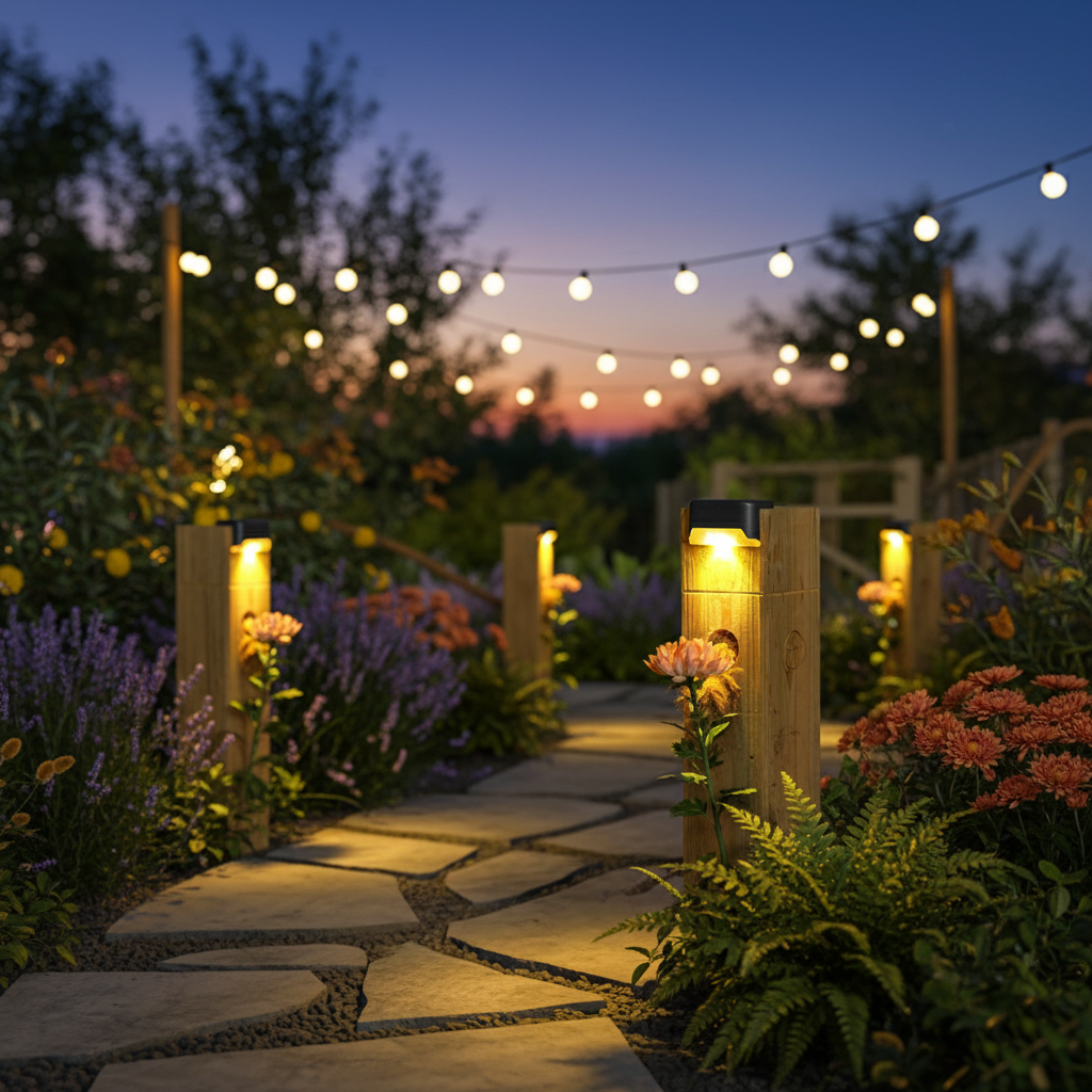 Pack x4 Lámparas Solares para Caminos: Iluminación Inteligente y Decorativa para tu Hogar 💡🛣️