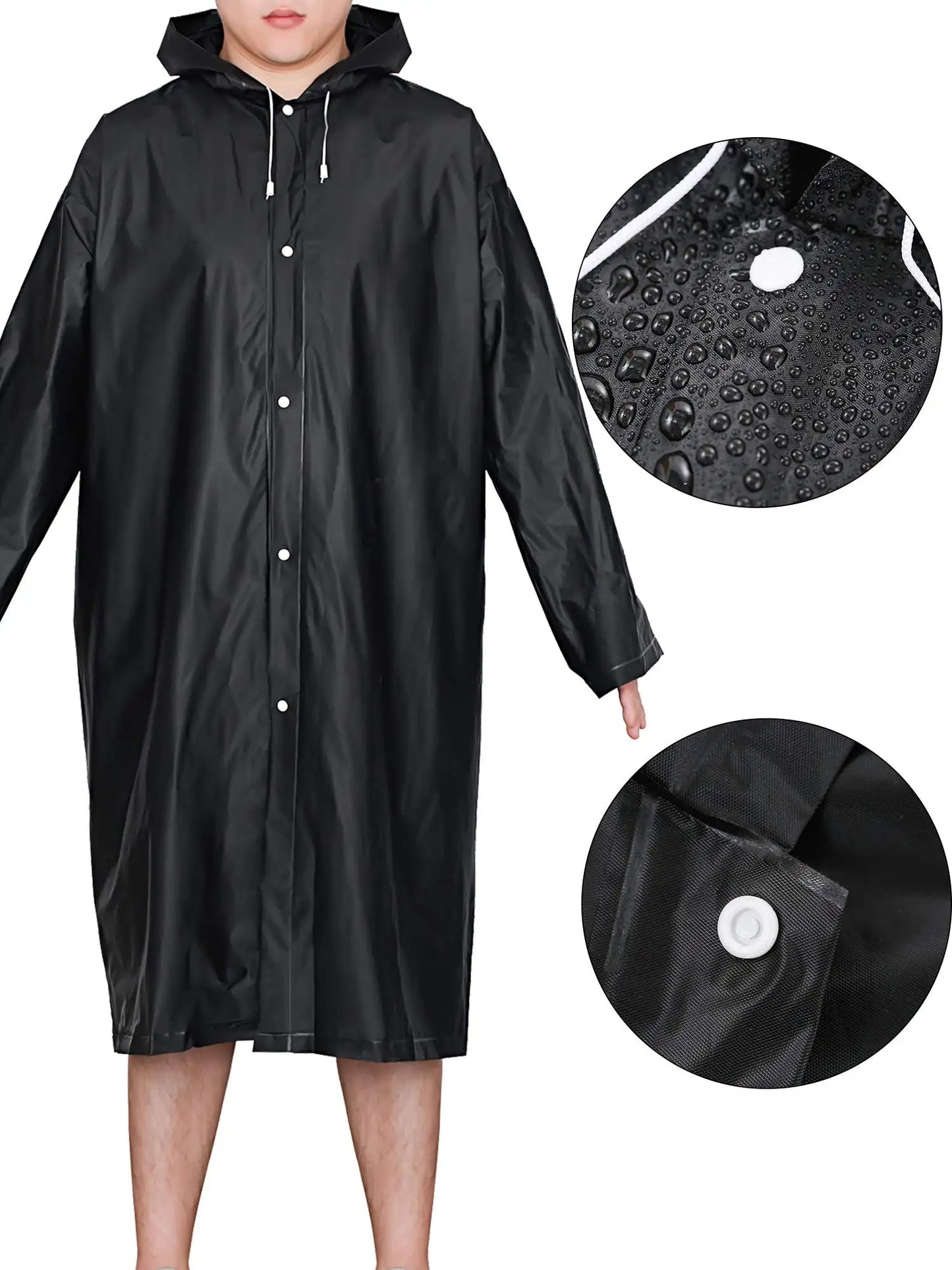 Pilot de Lluvia Adultos: Impermeable, Compacto y con Broches 🌧️ TALLE UNICO