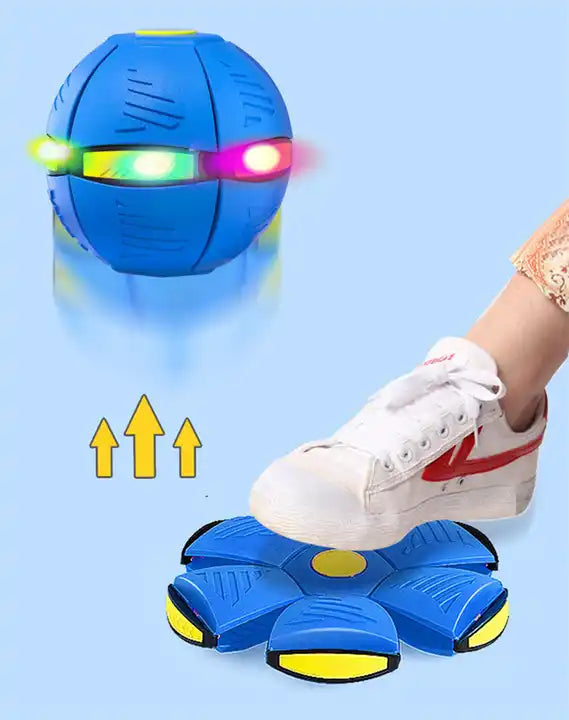 Pelota Mágica Boomerang Voladora con Luces LED - Spinner Flotante Recargable Juguete Viral 🛸✨