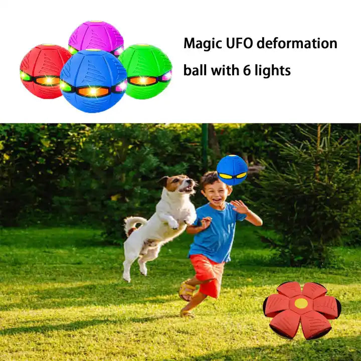 Pelota Mágica Boomerang Voladora con Luces LED - Spinner Flotante Recargable Juguete Viral 🛸✨