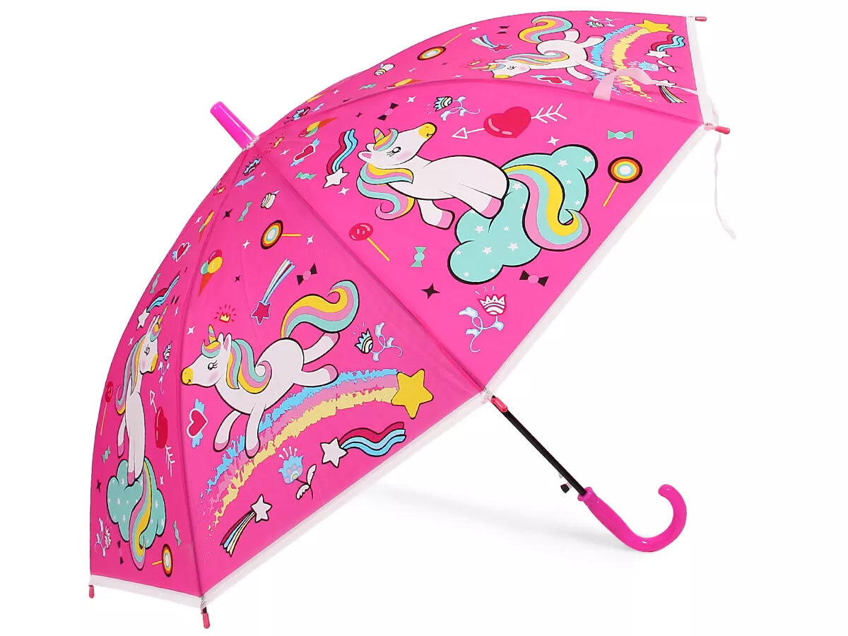 Paraguas Infantil Unicornio con Chifle: Magia y Diversión bajo la Lluvia 🦄🌈