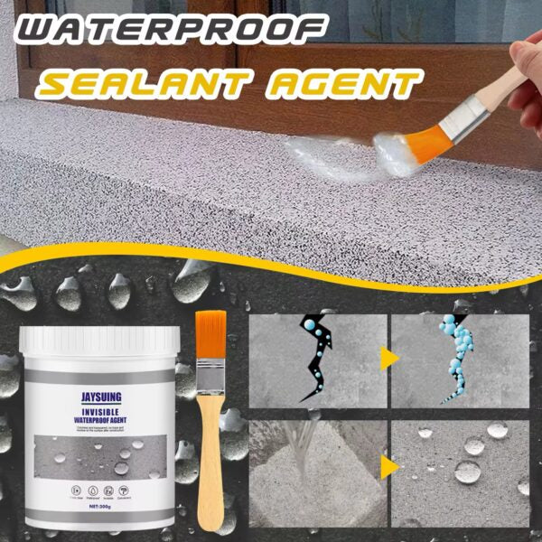 Sellador Impermeabilizante Invisible (300 gr): ¡Chau Filtraciones! (Incluye Pincel) 💧🖌️