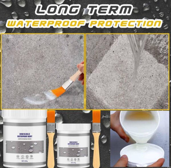 Sellador Impermeabilizante Invisible (300 gr): ¡Chau Filtraciones! (Incluye Pincel) 💧🖌️