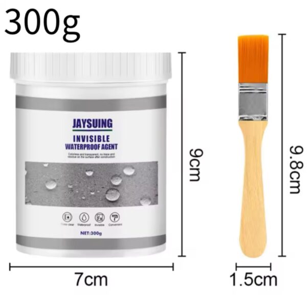 Sellador Impermeabilizante Invisible (300 gr): ¡Chau Filtraciones! (Incluye Pincel) 💧🖌️
