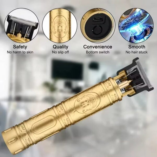 Corta Pelo y Patillera Retro Recargable USB : Estilo Profesional en tus Manos 💈