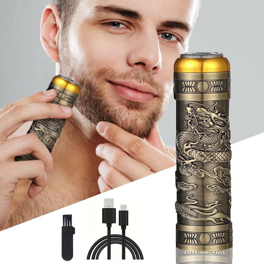 Afeitadora Vintage de Viaje: Potencia y Elegancia en la Palma de tu Mano 🪒✨