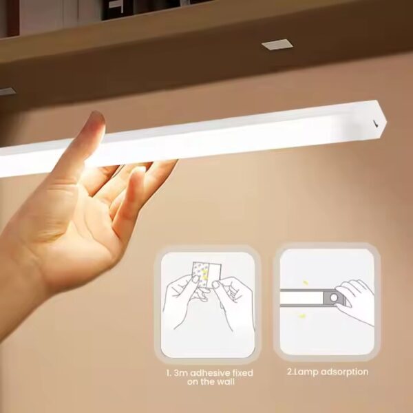 Barra de Luz LED 50 cm: Sensor de Movimiento, Recargable y 3 Modos de Luz 💡✨