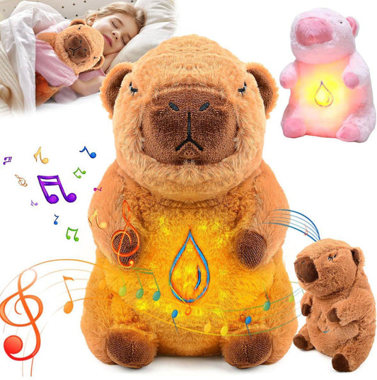Peluche Capibara que Respira - Carpincho Sensorial Relajante con Movimiento 🦦💤