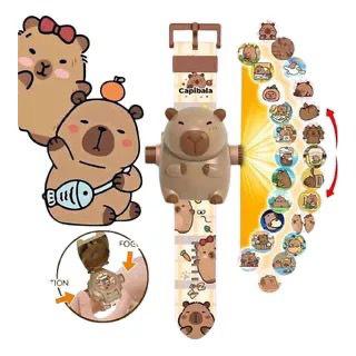 Reloj Infantil Capibara Proyector de Imágenes - Accesorio Carpincho Digital con Luces y Diseño Viral ⌚🦦