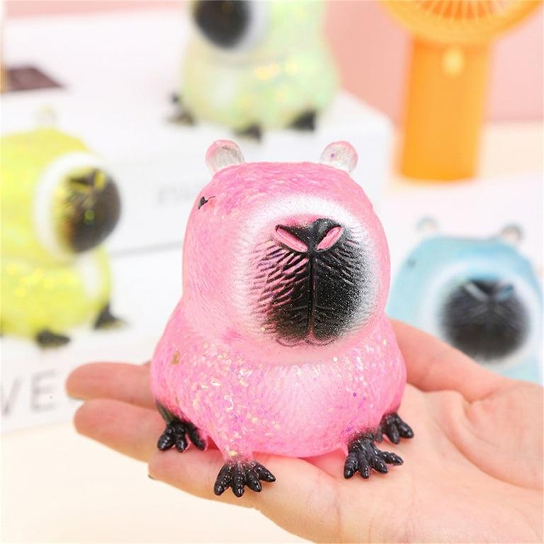 Carpincho Capibara Amansa Loco Transparente Realista - Squishy Crystal Antiestrés Viral 🦦💎
