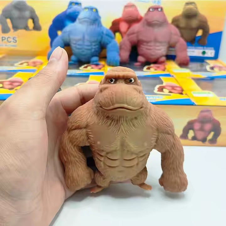Muñeco Gorila Amansa Loco Chico Antiestrés Squishy Elástico Moldeable - Juguete Sensorial Viral 🦍✨