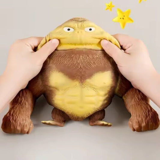 Muñeco Gorila Amansa Loco Grande Antiestrés 22x21cm - Juguete Elástico Gigante Viral TikTok 🦍🔥