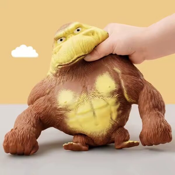 Muñeco Gorila Amansa Loco Grande Antiestrés 22x21cm - Juguete Elástico Gigante Viral TikTok 🦍🔥