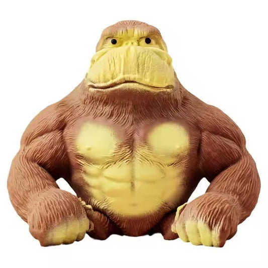 Muñeco Gorila Amansa Loco Mediano Antiestrés Elástico Moldeable - Juguete Sensorial Viral TikTok 🦍💪