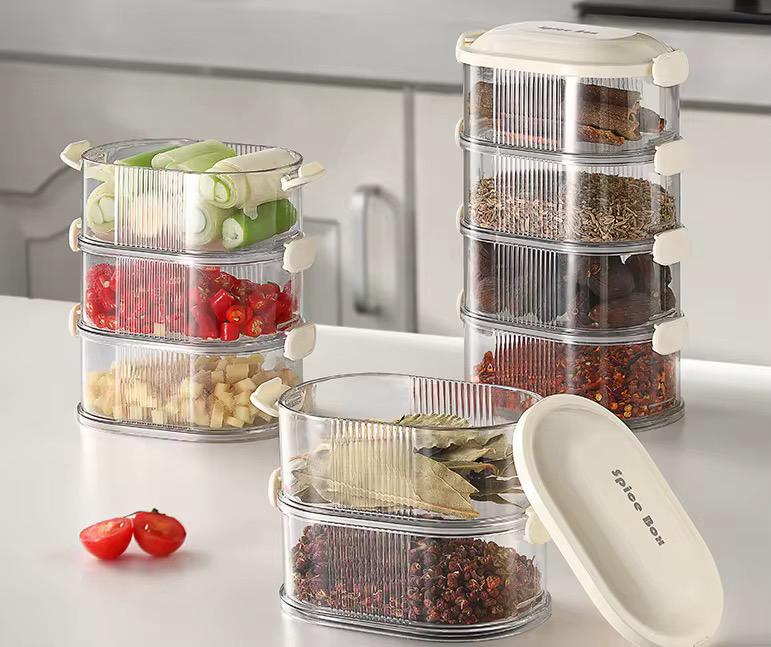 set de 5 Recipientes Herméticos: Organización y Frescura Total en tu Cocina 🍱✨