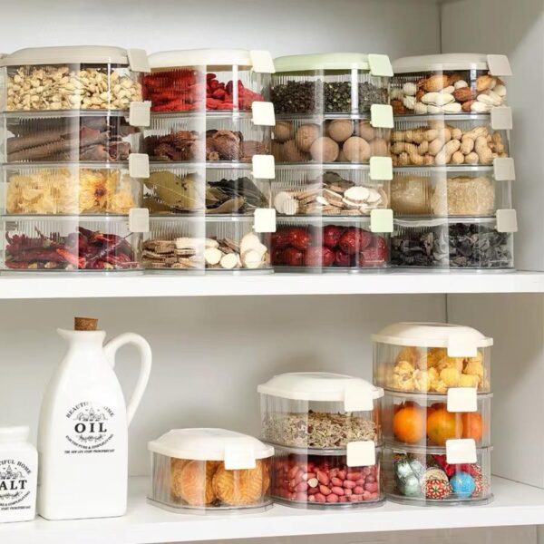 set de 5 Recipientes Herméticos: Organización y Frescura Total en tu Cocina 🍱✨