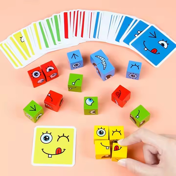 Juego Educativo de Mesa Emoji | Bloques de Expresiones y Cartas