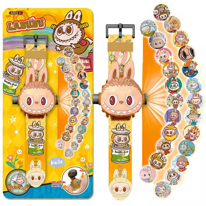 Reloj Infantil Labubu Proyector de Imágenes - Accesorio Digital The Monsters con Luces Tendencia ⌚🦄