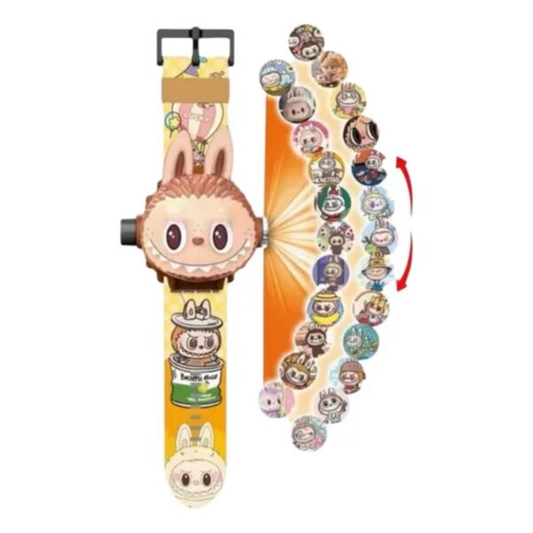 Reloj Infantil Labubu Proyector de Imágenes - Accesorio Digital The Monsters con Luces Tendencia ⌚🦄