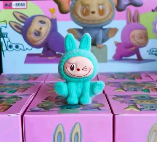 Labubu Lazy Yoga Mini Figura Coleccionable - The Monsters Art Toy Serie Tendencia 🧘‍♂️🦄
