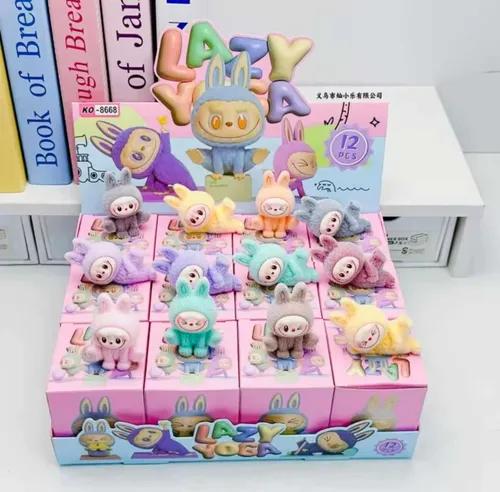 Labubu Lazy Yoga Mini Figura Coleccionable - The Monsters Art Toy Serie Tendencia 🧘‍♂️🦄
