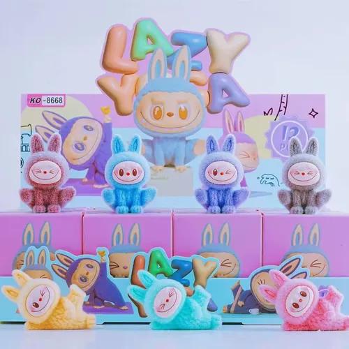 Labubu Lazy Yoga Mini Figura Coleccionable - The Monsters Art Toy Serie Tendencia 🧘‍♂️🦄