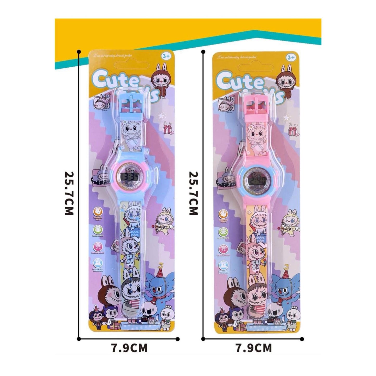 Reloj Infantil Labubu de Pulsera Niños - Accesorio Moda Digital Personaje Viral ⌚🦄