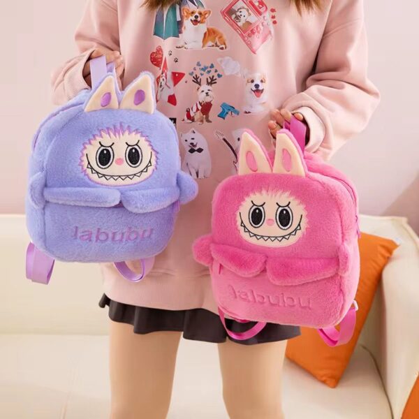Mochila de Labubu 40x29cm - Morral de Tendencia con Personaje Viral y Gran Capacidad 👹🎒