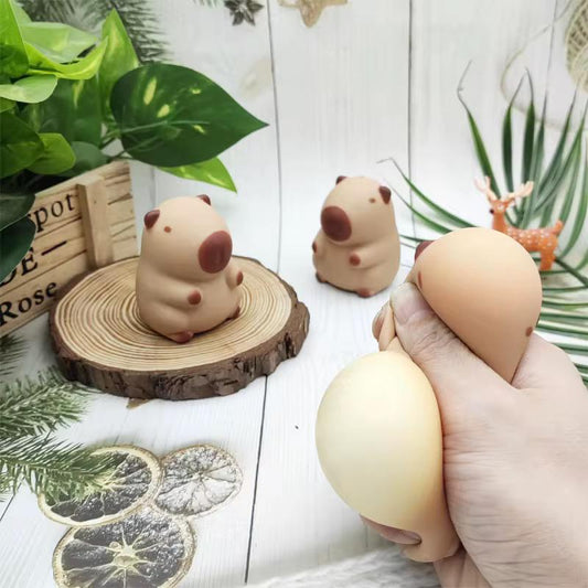 Juguete Antiestrés Capibara Amansa Loco Squishy - Carpincho Táctil Tendencia Viral 🦦✨