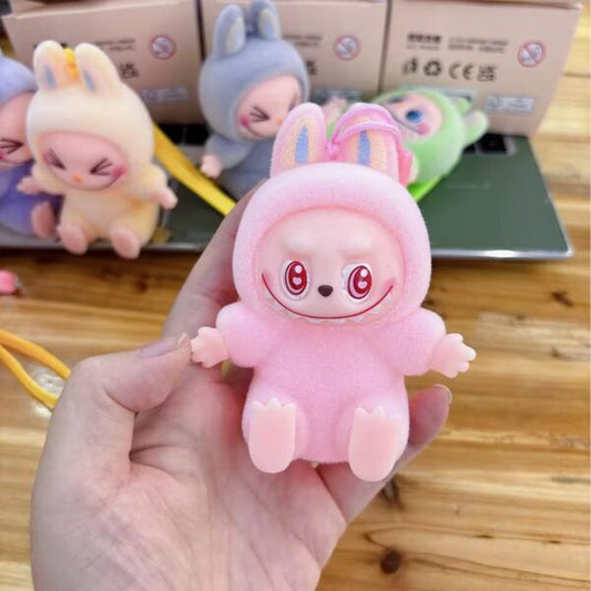 Labubu Have A Seat Peluche Coleccionable 10cm - Serie The Monsters Llavero Tendencia Viral 🦄🪑