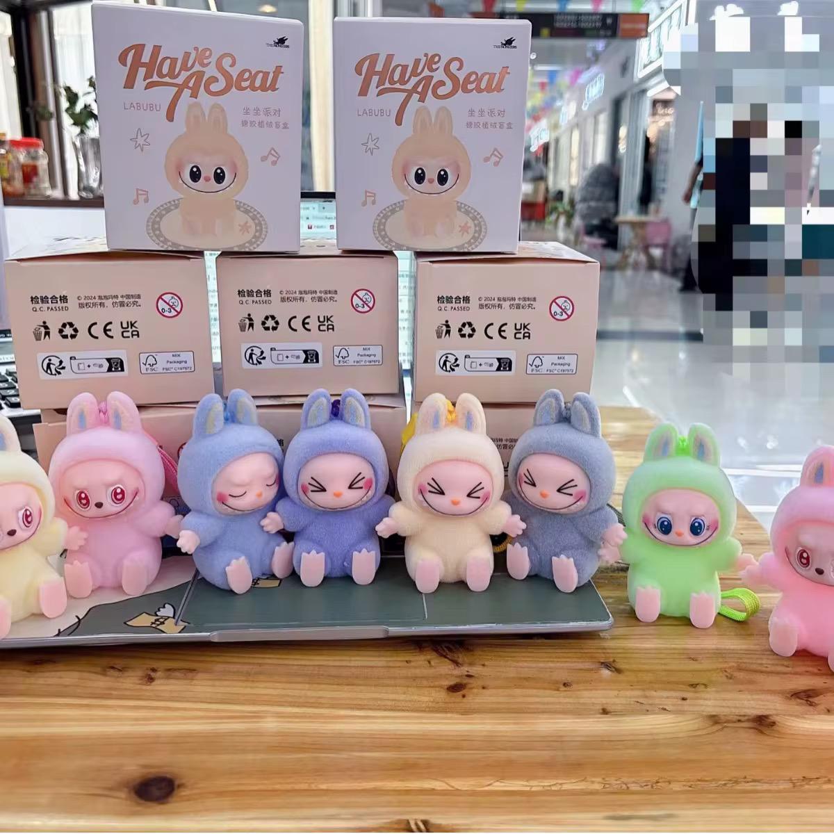 Labubu Have A Seat Peluche Coleccionable 10cm - Serie The Monsters Llavero Tendencia Viral 🦄🪑
