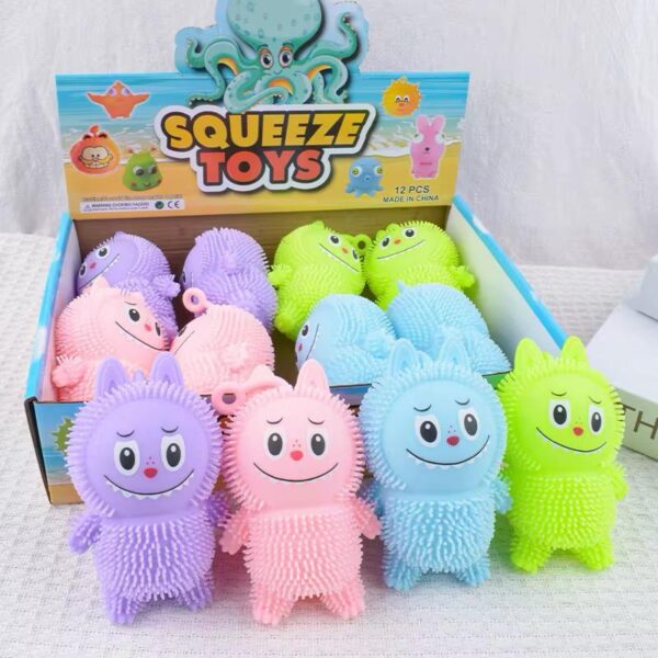 Labubu Squishy Amansa Loco Antiestrés - Figura Táctil Tendencia Viral The Monsters 🦄✨
