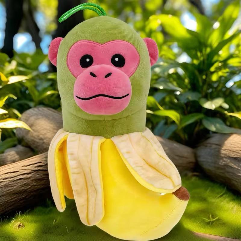Peluche Chimpanzini Bananini 23cm - Mono de Felpa Suave con Diseño de Banana 🐒🍌