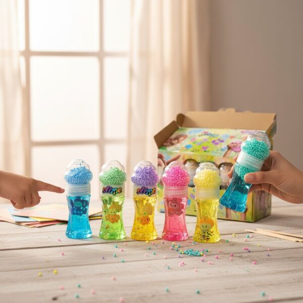 Slime Labubu 2 en 1 Conito Helado - Juguete Sensorial Elástico Coleccionable Tendencia 🍦✨