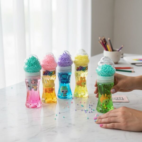 Slime Labubu 2 en 1 Conito Helado - Juguete Sensorial Elástico Coleccionable Tendencia 🍦✨