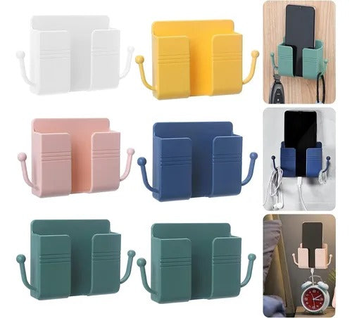 Organizador Adhesivo de Pared para Celular y Control | Promo 2x1