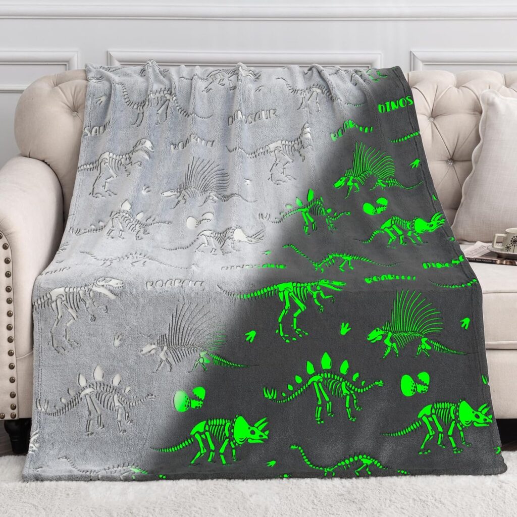 Manta Polar Luminosa Infantil 100x150cm | Brilla en la Oscuridad