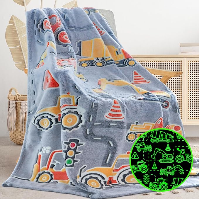 Manta Polar Luminosa Infantil 100x150cm | Brilla en la Oscuridad