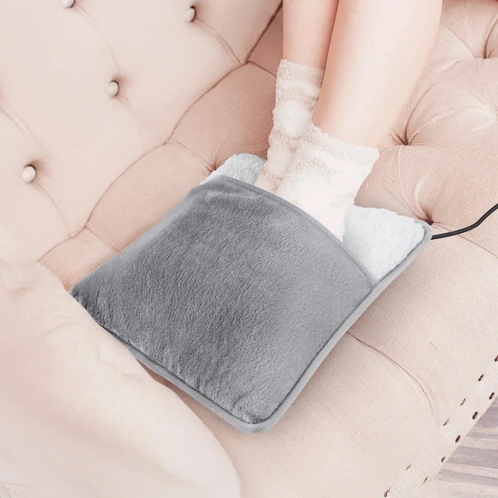Calentador de Pies Eléctrico USB: Felpa de Seda Térmica y Fibra de Carbono